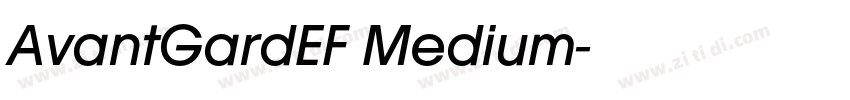 AvantGardEF Medium字体转换